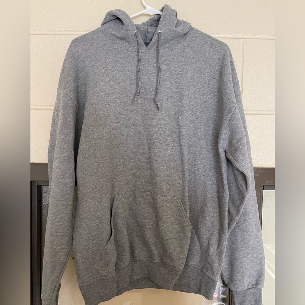 Basic Large Grey Fruit of the Loom Hoodie